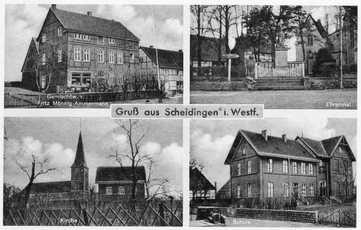 50 ziger Jahre Postkarte Scheidingen