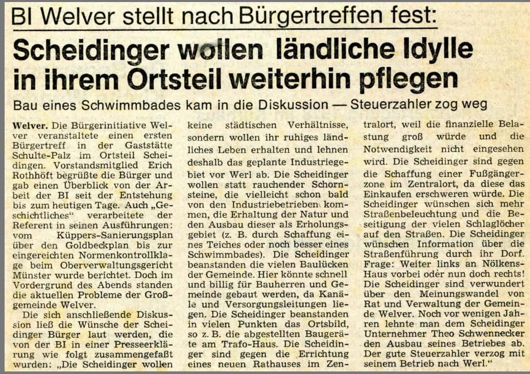 07.11.1978 Bau eines Schwimmbades in Scheidingen